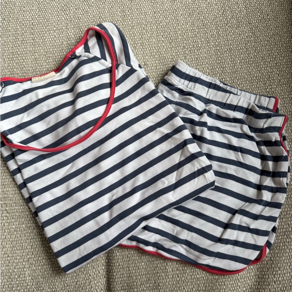 LAKE pajamas - shorts and short sleeve top set